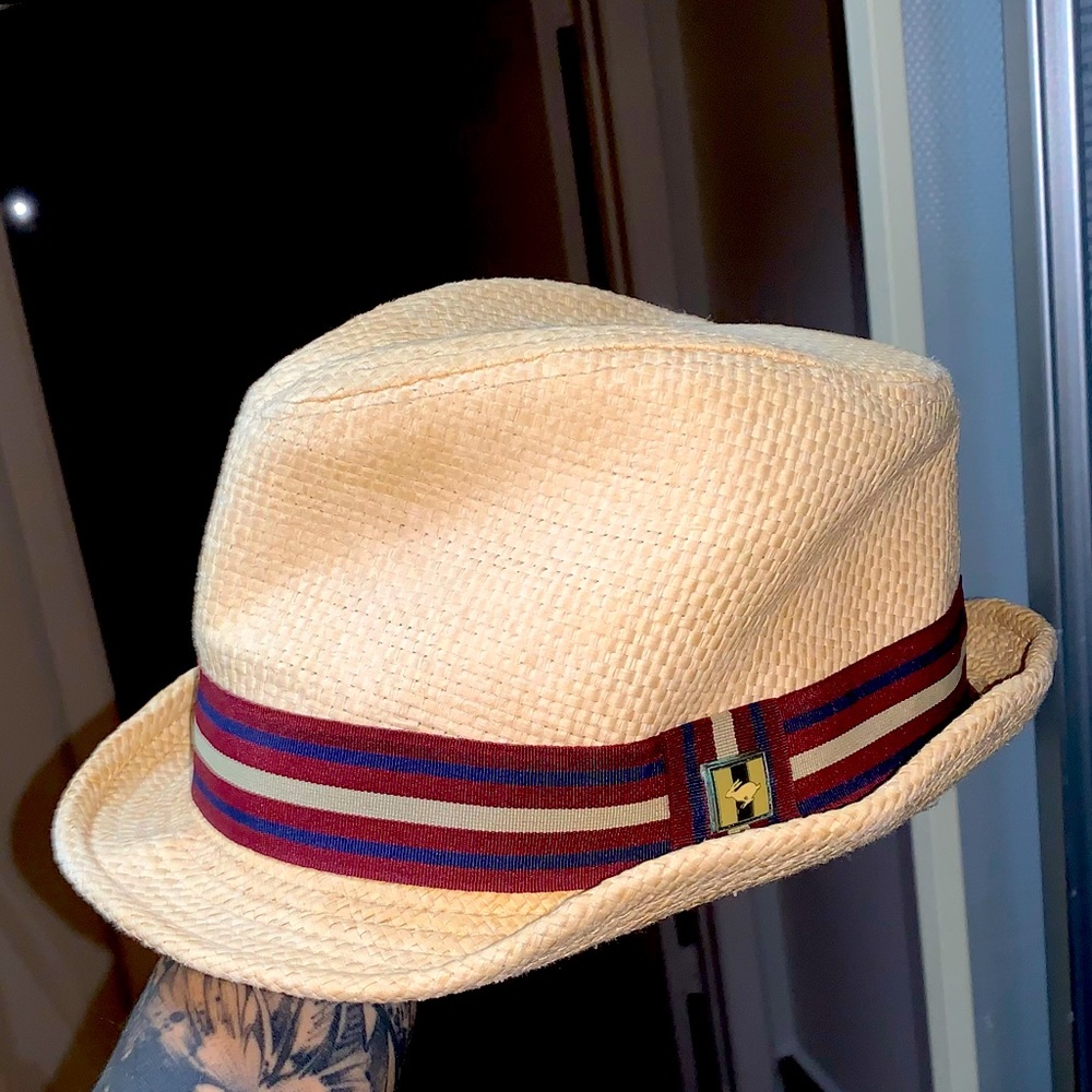 PETER GRIMM HAT STRAW FEDORA